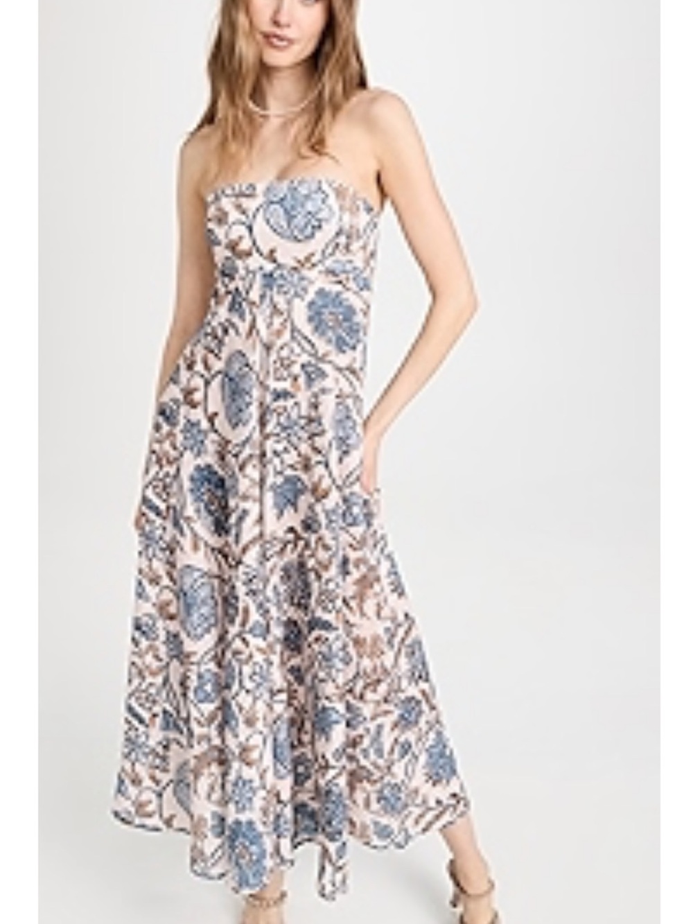 Zimmermann Vitali Bandeau Midi Dress Size 0 NWT